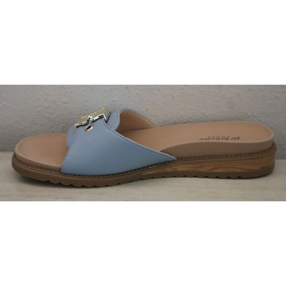 Dr. Scholl's Women's Sz 7M Summer Blue Island Icon Buckle Slide Sandals SIB - Picture 6 of 11